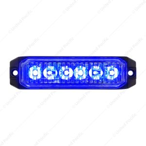 6 High Power LED "Competition Series" Slim Warning Light - Blue