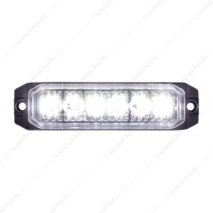 6 High Power LED "Competition Series" Slim Warning Light - White