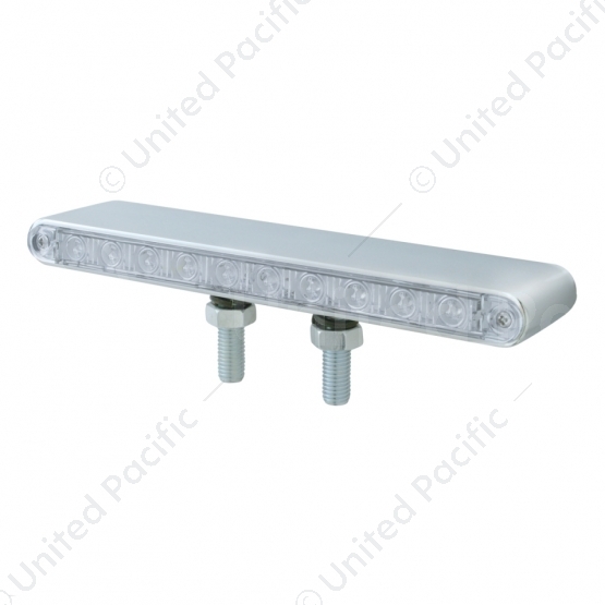 20 LED 9" Double Face Light Bar - Amber & Red LED/Clear Lens