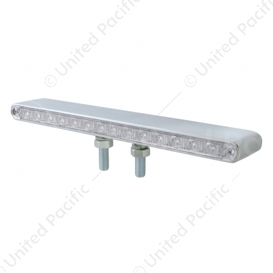 28 LED 12" Double Face Light Bar - Amber & Red LED/Clear Lens