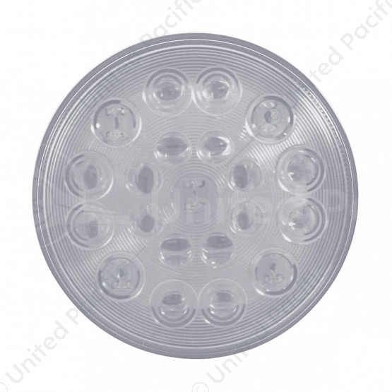 21 LED "Competition Series" 4" Round Light (Stop, Turn & Tail) - Red LED/Clear Lens