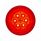 16 LED 4" Round Turbine Light (Stop, Turn & Tail) - Red LED/Red Lens