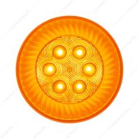 16 LED 4" Round Turbine Light (Turn Signal) - Amber LED/Amber Lens