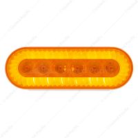 20 LED 6" Oval Turbine Light (Turn Signal) - Amber LED/Amber Lens