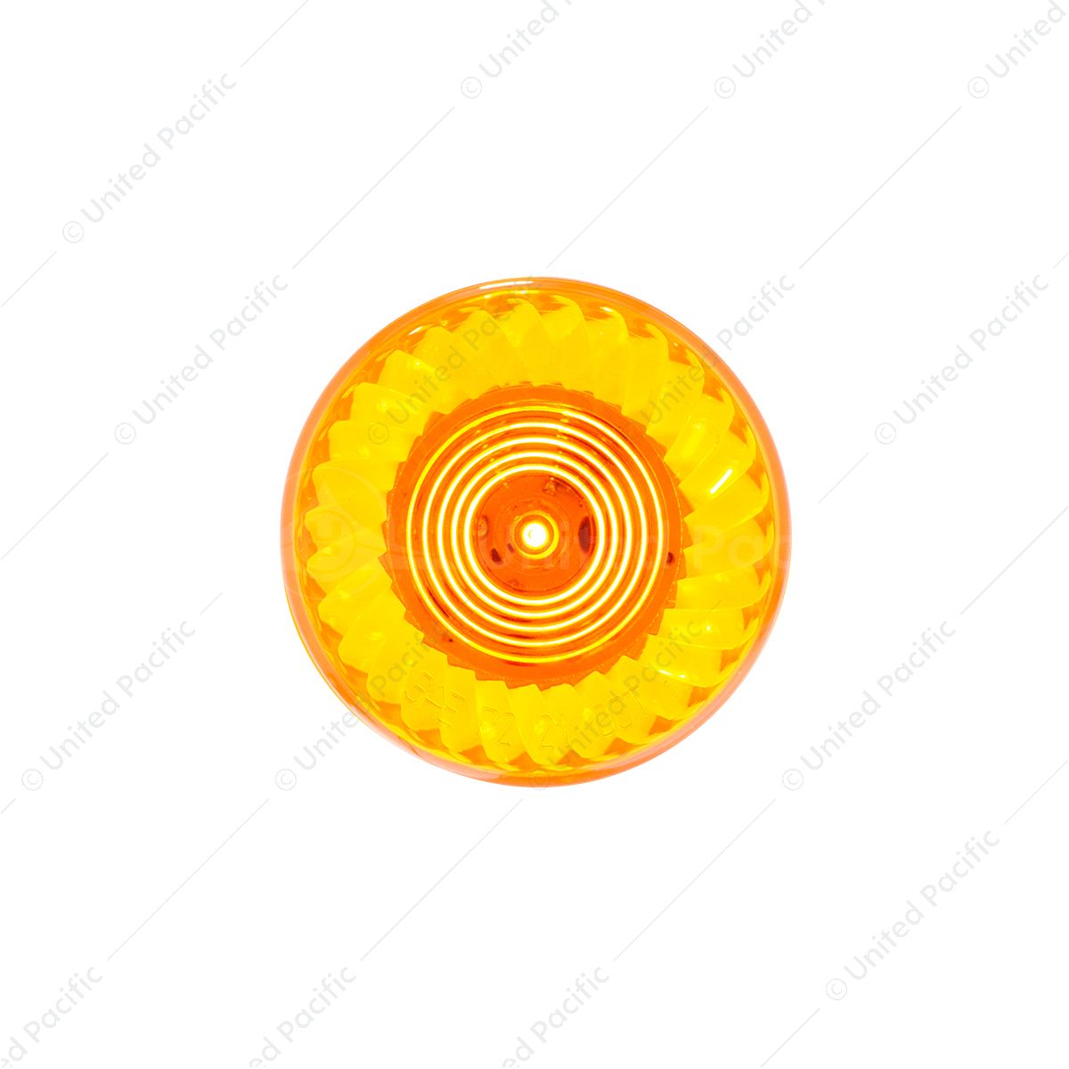 7 LED 2" Round Turbine Light (Clearance/Marker) - Amber LED/Amber Lens