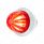 2 LED Dual Function 1-1/8" Watermelon Light (Clearance/Marker) - Red LED/Red Lens