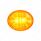3 LED Oval Clearance/Marker Light-Amber LED/Amber Lens