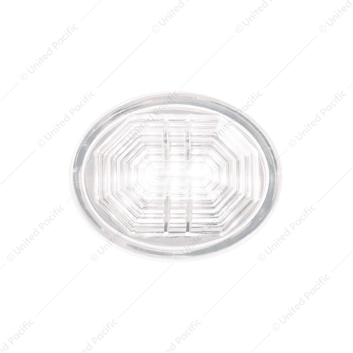 3 LED Oval Auxiliary Light-White LED/Clear Lens
