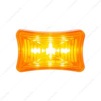 3 LED Rectangular Clearance/Marker Light-Amber LED/Amber Lens