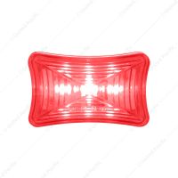 3 LED Rectangular Clearance/Marker Light-Red LED/Red Lens