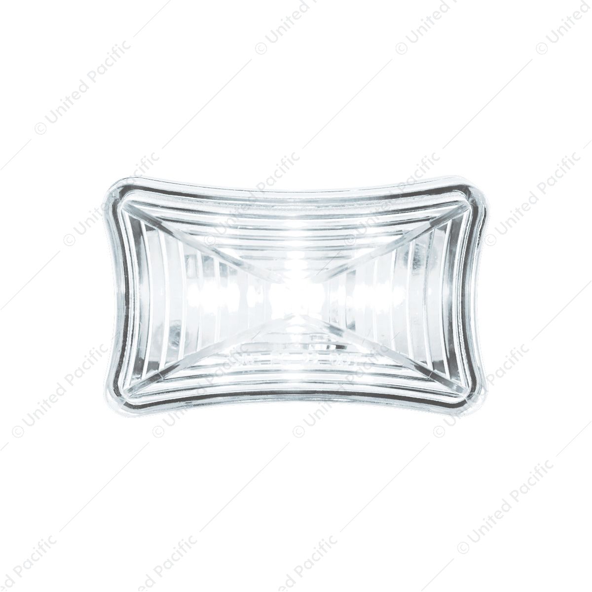 3 LED Rectangular Auxiliary Light-White LED/Clear Lens