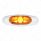 4-3/16" Wide 3 LED ViperEye Light (Clearance/Marker) - Amber LED/Amber Lens
