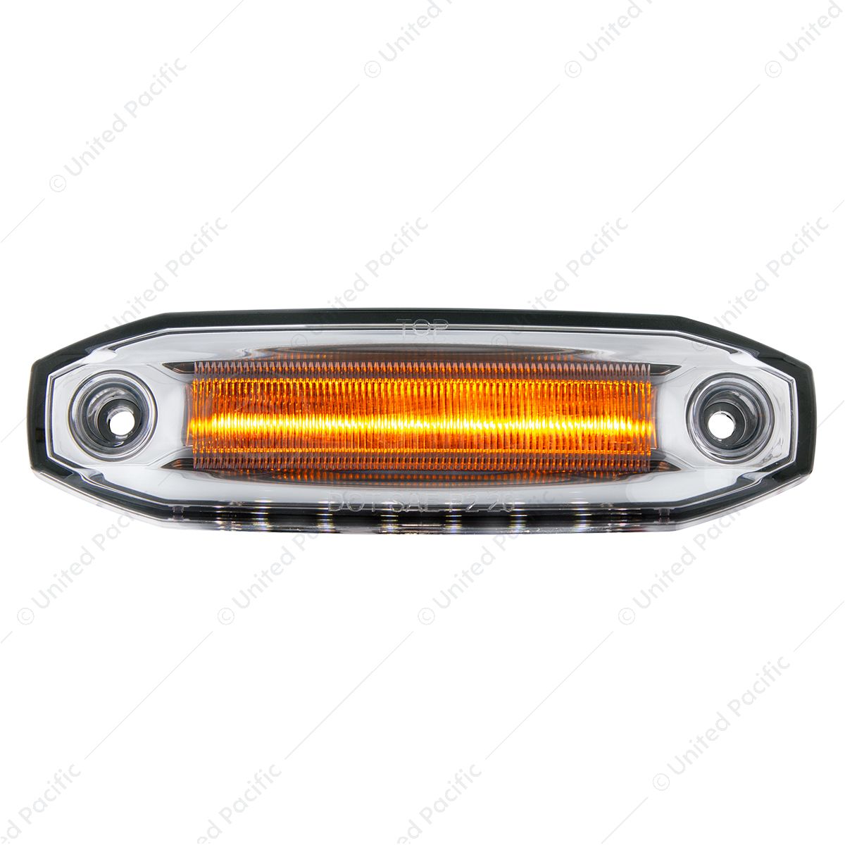 6 Amber LED Light (Clearance/Marker) With 6 White LED Side Ditch Light