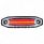 6 Red LED Light (Clearance/Marker) With 6 White LED Side Ditch Light