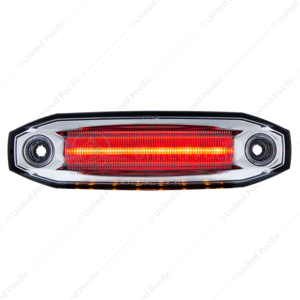 6 Red LED Light (Clearance/Marker) With 6 Amber LED Side Ditch Light