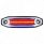 6 Red LED Light (Clearance/Marker) With 6 Blue LED Side Ditch Light