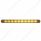 10 LED 9" Turn Signal Light Bar With Bezel - Amber LED/Amber Lens