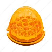 17 LED Dual Function Reflector Cab Light - Amber LED/Amber Lens (Bulk)