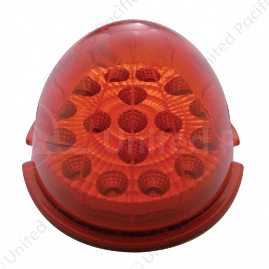 17 LED Dual Function Reflector Cab Light - Red LED/Red Lens