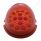 17 LED Dual Function Reflector Cab Light - Red LED/Red Lens