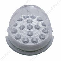 17 LED Dual Function Reflector Cab Light - Amber LED/Clear Lens (Bulk)