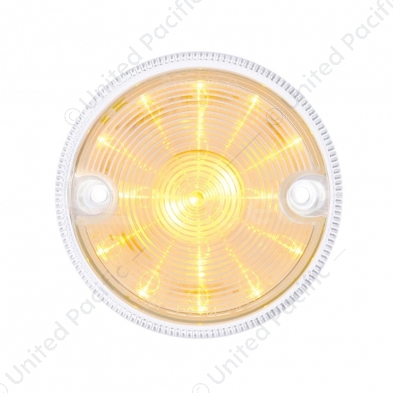 15 LED 3" Series 2 Light Only For Double Face Light Housing- Amber LED/Clear Lens