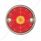 15 LED 3" Series 2 Light For Double Face Light Housing - Red LED/Clear Lens (Bulk)