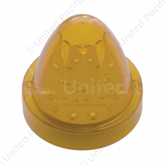 13 LED Watermelon Truck-Lite Style Cab Light - Amber LED/Amber Lens (Bulk)
