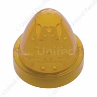13 LED Watermelon Truck-Lite Style Cab Light - Amber LED/Amber Lens