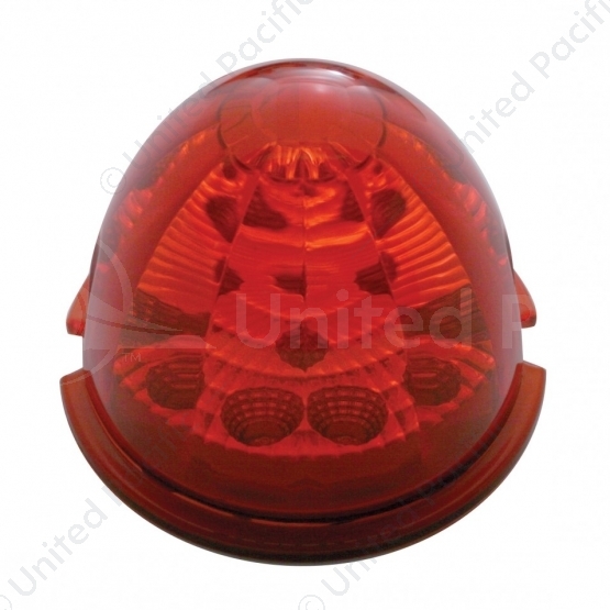 17 LED Reflector Watermelon Maze Cab Light - Red LED/Red Lens