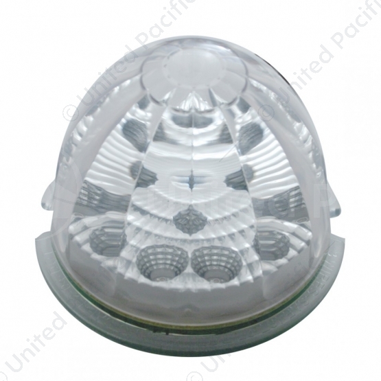 17 LED Reflector Watermelon Maze Cab Light - Amber LED/Clear Lens