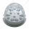 17 LED Reflector Watermelon Maze Cab Light - Amber LED/Clear Lens