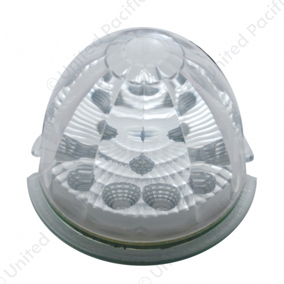 17 LED Reflector Watermelon Maze Cab Light - Red LED/Clear Lens