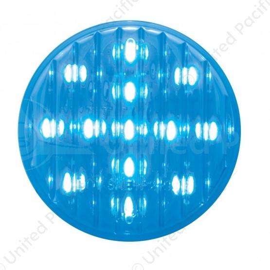 13 LED 2.5" Auxiliary/Utility Light - Blue LED/Clear Lens (Bulk)