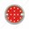 15 LED 3" Reflector Series 3 Light Only for Double Face Housing - Red LED/Clear Lens (Bulk)
