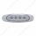 4 LED Reflector Light (Clearance/Marker) - Amber LED/Clear Lens (Bulk)