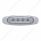4 LED Reflector Light (Clearance/Marker) - Red LED/Clear Lens