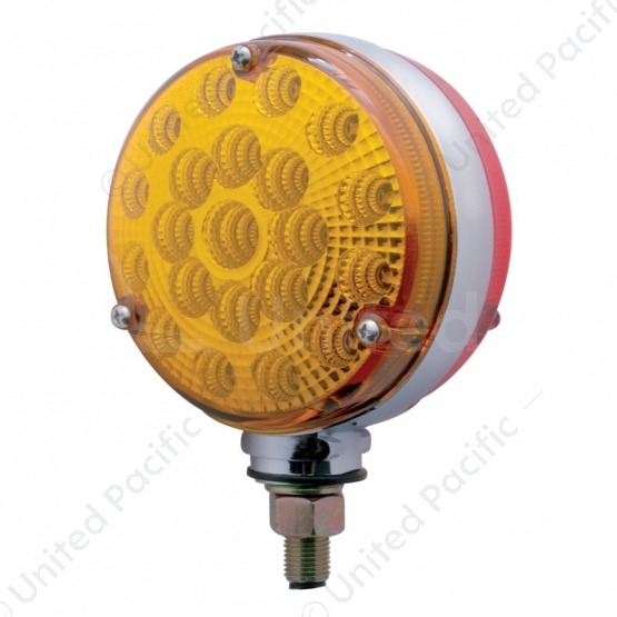42 LED Reflector Double Face Turn Signal Light - Amber & Red LED/Amber & Red Lens