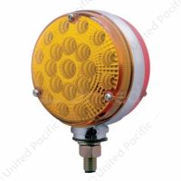 42 LED Reflector Double Face Turn Signal Light - Amber & Red LED/Amber & Red Lens