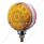 42 LED Reflector Double Face Turn Signal Light - Amber & Red LED/Amber & Red Lens