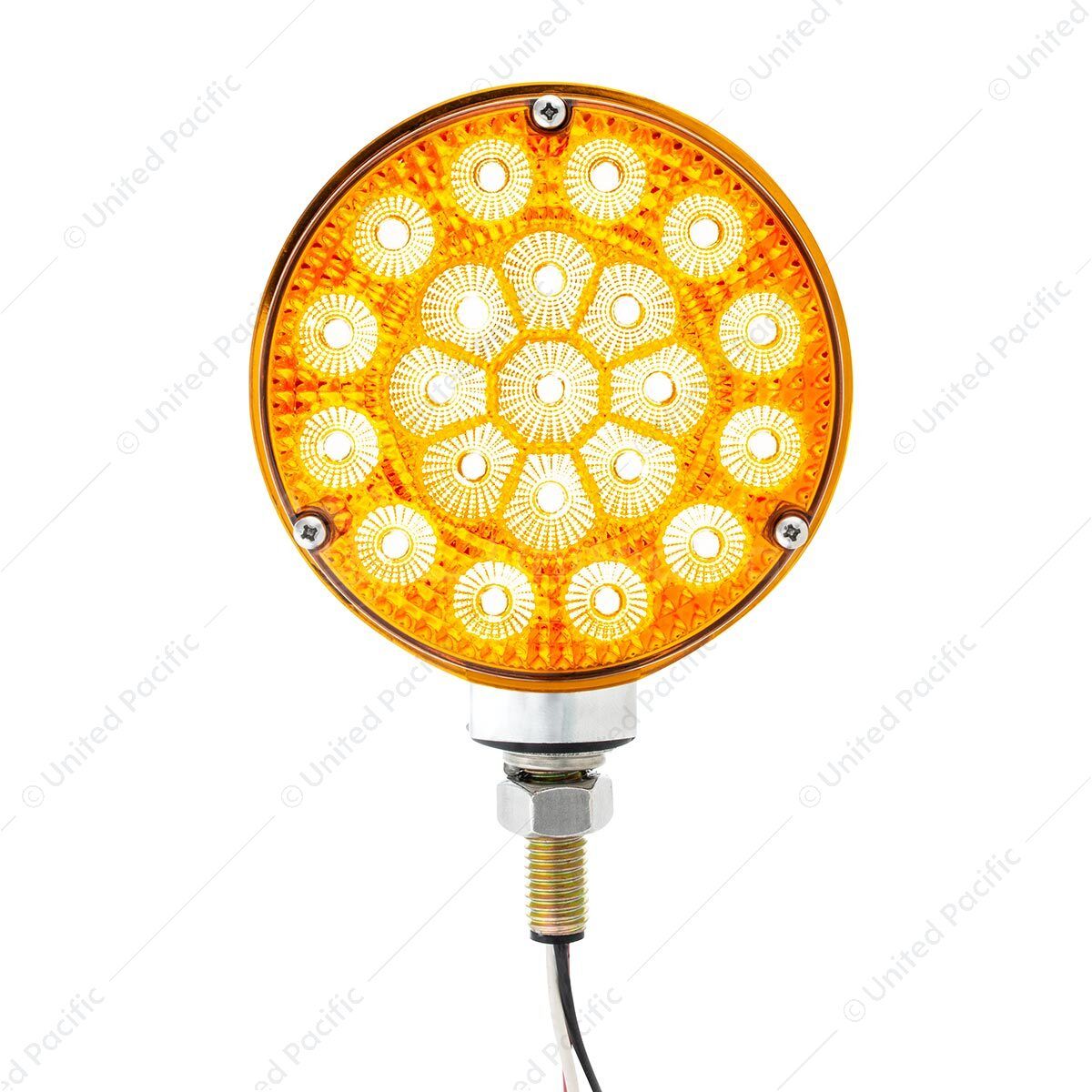 42 LED Reflector Double Face Competition Series Turn Signal Light-Amber & Red LED/Lens