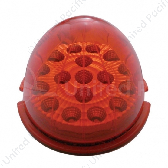 17 LED Watermelon Reflector Cab Light - Red LED/Red Lens