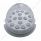 17 LED Watermelon Reflector Cab Light - Amber LED/Clear Lens