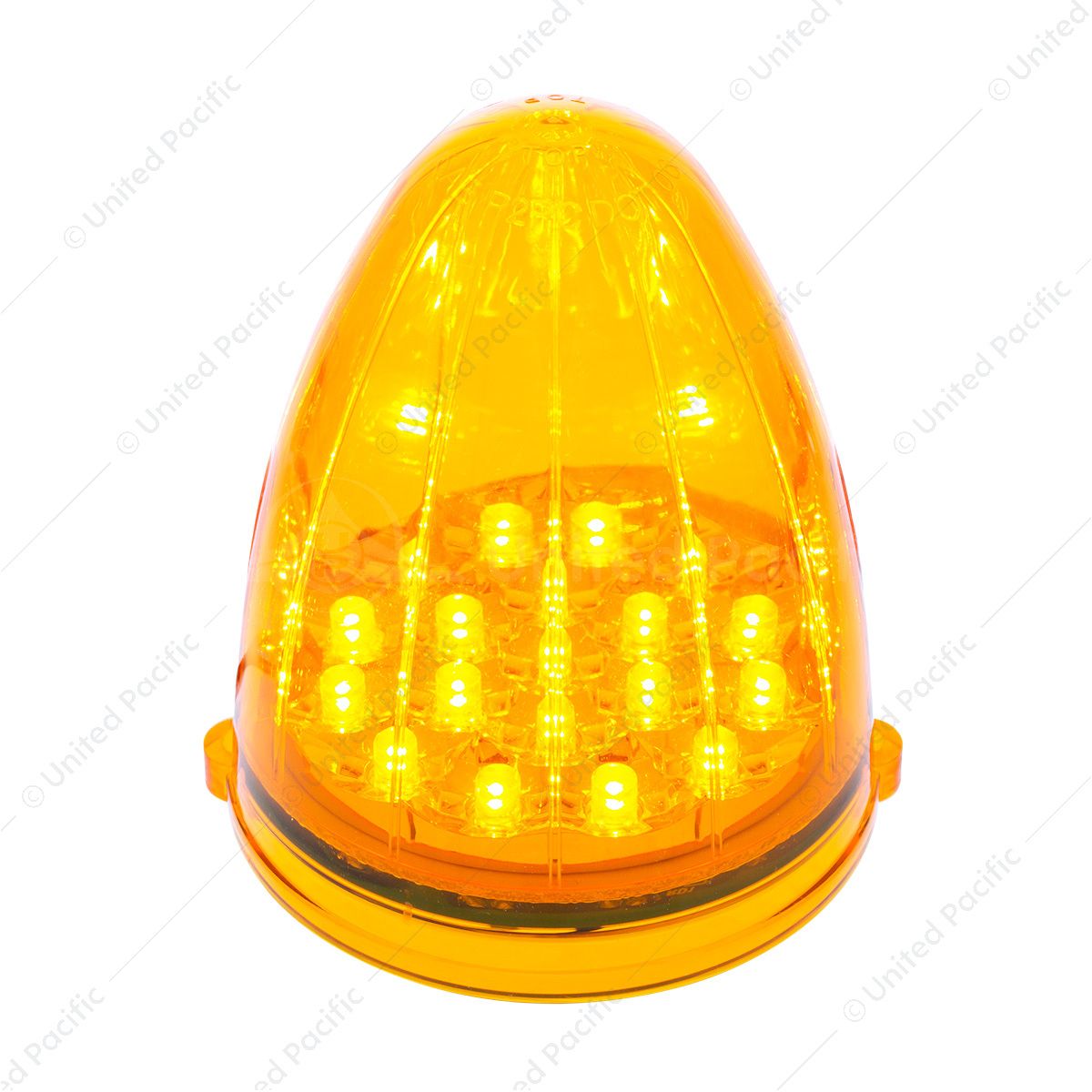 19 LED Reflector Grakon 1000 Style Cab Light - Amber LED/Amber Lens