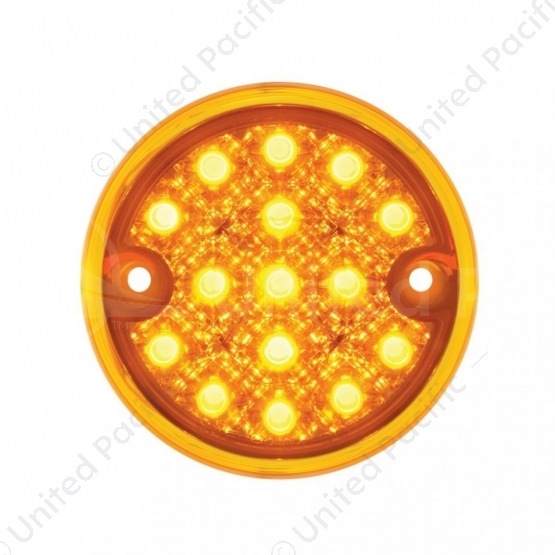 15 LED 3" Reflector Series 4 Light Only For Double Face Light Housing - Amber LED/Amber Lens (Bulk)