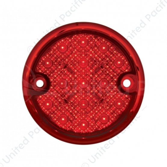 15 LED 3" Reflector Series 4 Light Only For Double Face Light Housing - Red LED/Red Lens (Bulk)