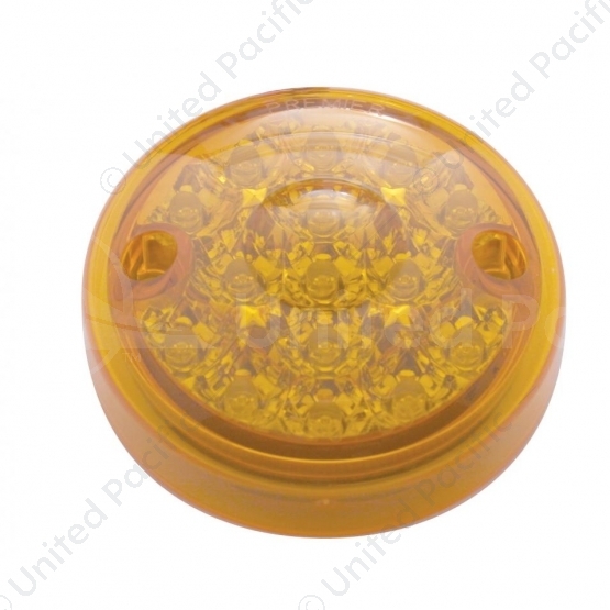 15 LED 3" Dual Function Reflector Single Face Light Only - Amber LED/Amber Lens (Bulk)