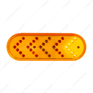 35 LED 6" Reflector Oval Sequential Turn Signal Light