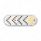 35 LED 6" Reflector Oval Sequential Turn Signal Light - Amber LED/Clear Lens