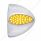 39 LED Teardrop Headlight Turn Signal Light Cover For Peterbilt - Amber LED/Amber Lens
